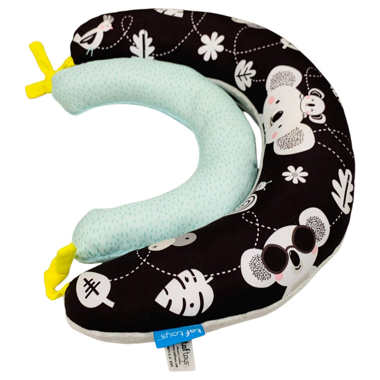 Taf-Toys-2-In-1-Tummy-Time-Pillow- Black-and-White-1-4
