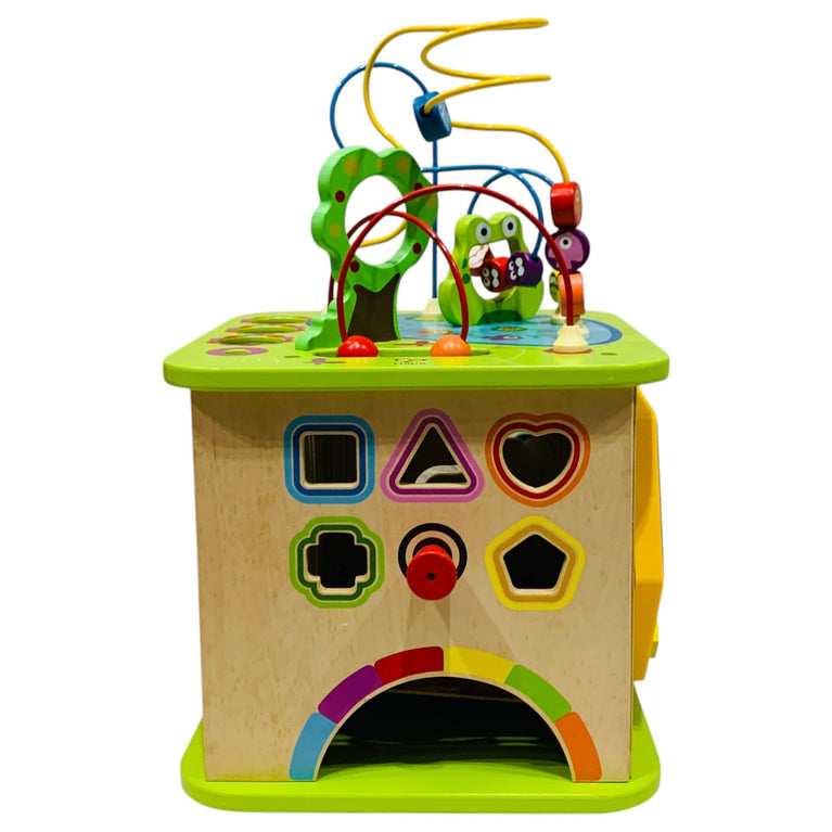 Hape-Country-Critters-Wooden-Activity-Play-Cube-Multicolor-1-6