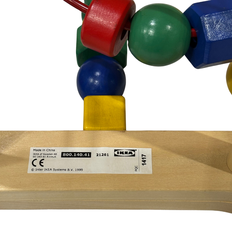 IKEA MULA Bead Roller Coaster Toddler Toy