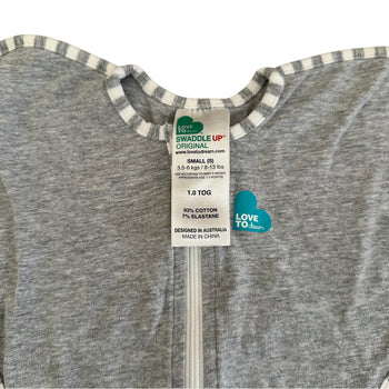 Love To Dream Swaddle Up Original - Small (3.5-6 kg) 1 TOG - Grey