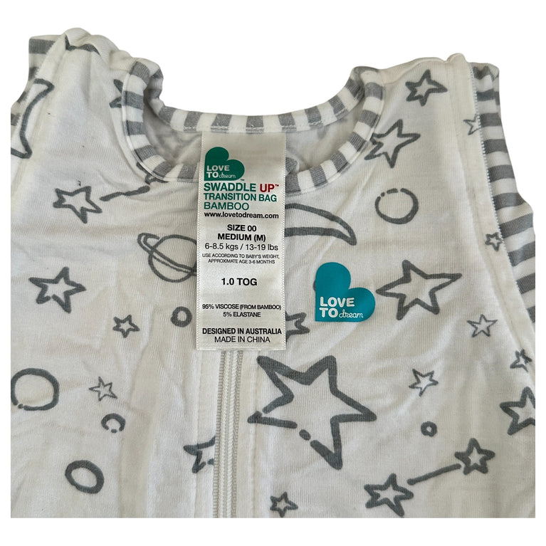 Love To Dream Swaddle Up Transition Bag Bamboo Original - Size 00 Medium 1 TOG - Space