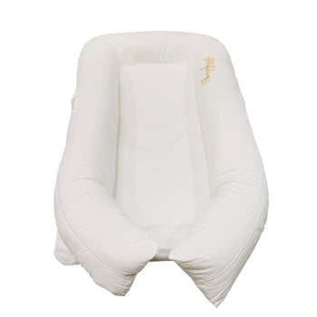 Sleepyhead-(DockATot)-Grand-Dock-Pod-Baby-Lounger-+-Spare-Cover-Pristine-White-/-Green-Geometry-30-1