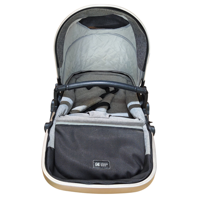 Kikkaboo Irene 3-in-1 Stroller System - Grey/Silver