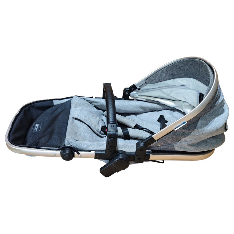 Kikkaboo Irene 3-in-1 Stroller System - Grey/Silver