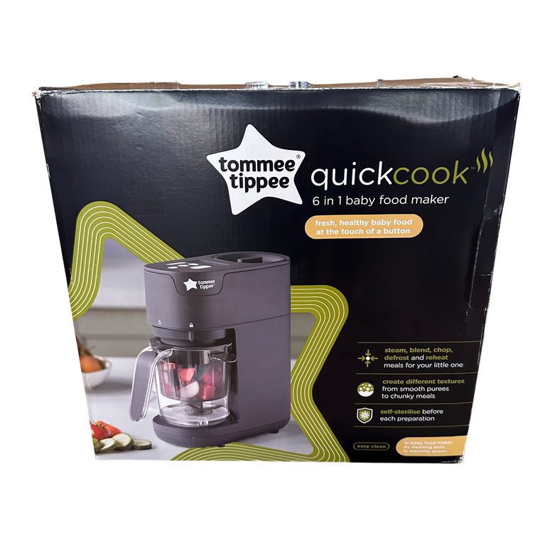 Tommee Tippee Quick Cook 6-in-1 Baby Food Maker - Black - 500 ml