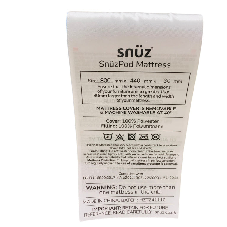 Snuz SnuzPod 5 Bedside Crib - Natural