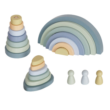 Little-Chus-Wooden-Montessori-Rainbow-4-in-1-playset-Blue-1