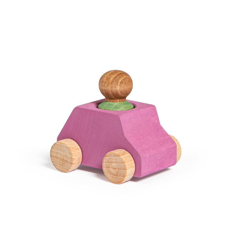 Pink-wooden-car-with-green-figure-1