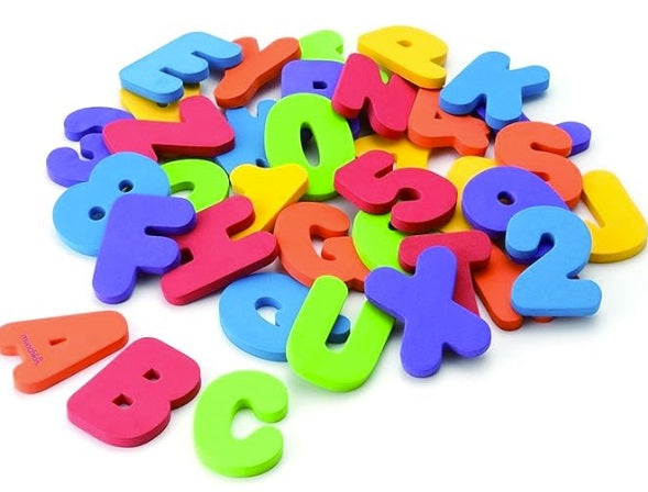 Munchkin 36-Pieces Learn Bath Letters & Numbers-Brights