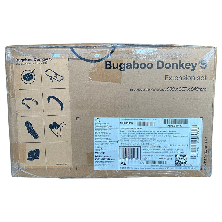 Bugaboo-Donkey-5-Duo-Extension-Set-Grey-Mélange-1-3