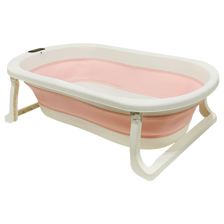 Generic-Foldable-Bathtub-with-Thermometer-Pink-1-1