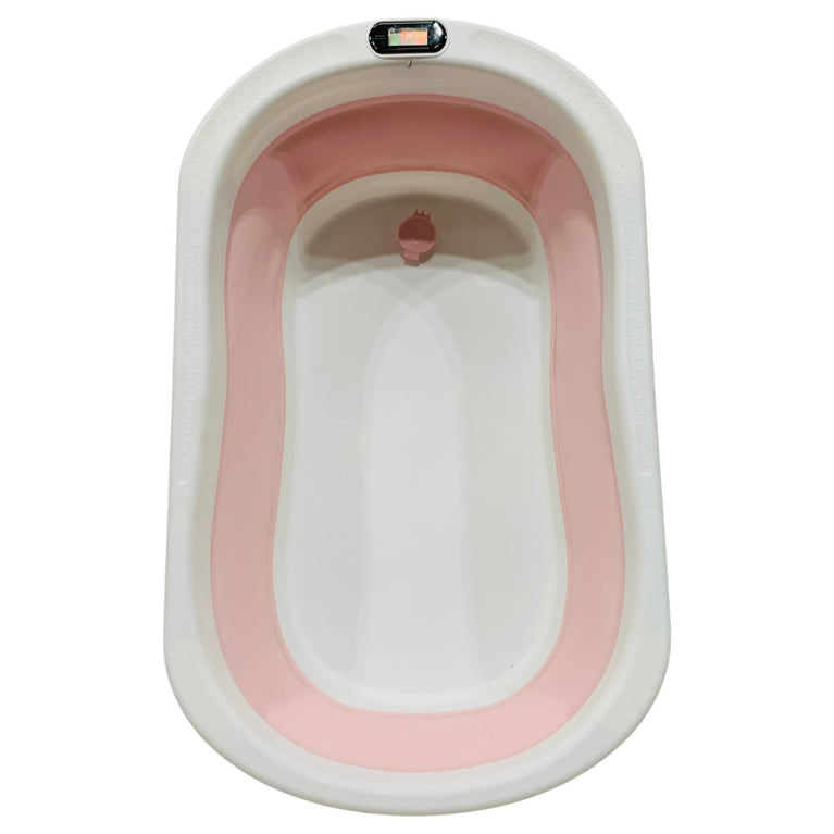 Generic-Foldable-Bathtub-with-Thermometer-Pink-1-3