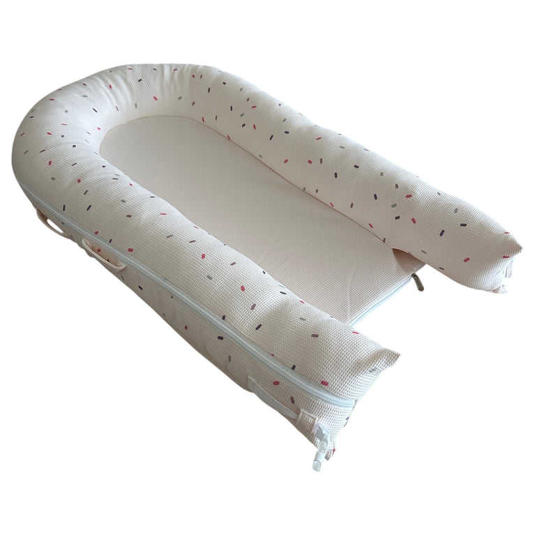 Giggles-Waffle-Texture-Sleeping-Bag-with-Mosquito-Net-Pink-1-1