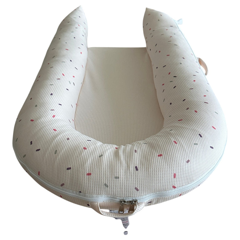 Giggles-Waffle-Texture-Sleeping-Bag-with-Mosquito-Net-Pink-1-7