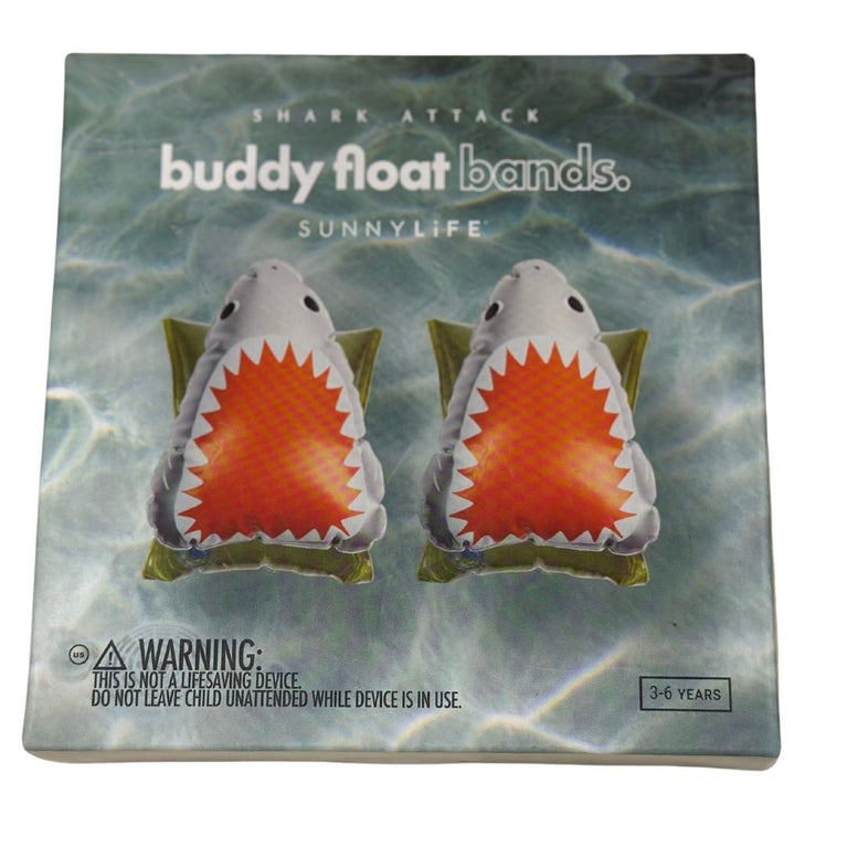 Sunny Life Kids Shark Attack Buddle Float Arm Bands - Green (3-6Y)