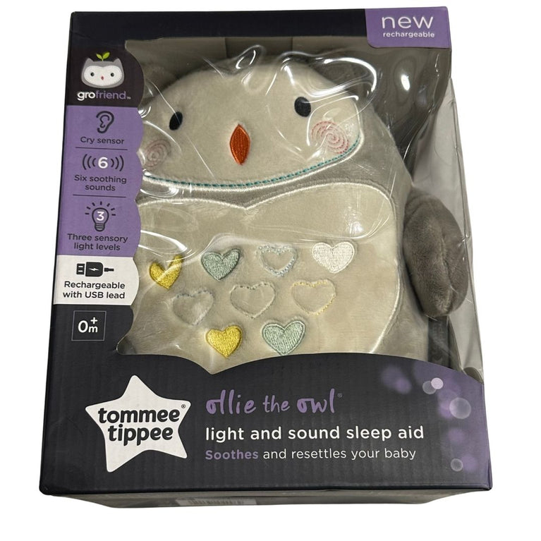Tommee Tippee Ollie the Owl Rechargeable Light and Sound Sleep Aid