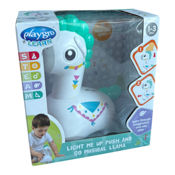 Playgro Light Me Up Push & Go Musical Llama