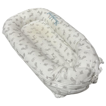 Sleepyhead (DockATot) Deluxe+ Pod with extra Blue Cover - Forest Friends