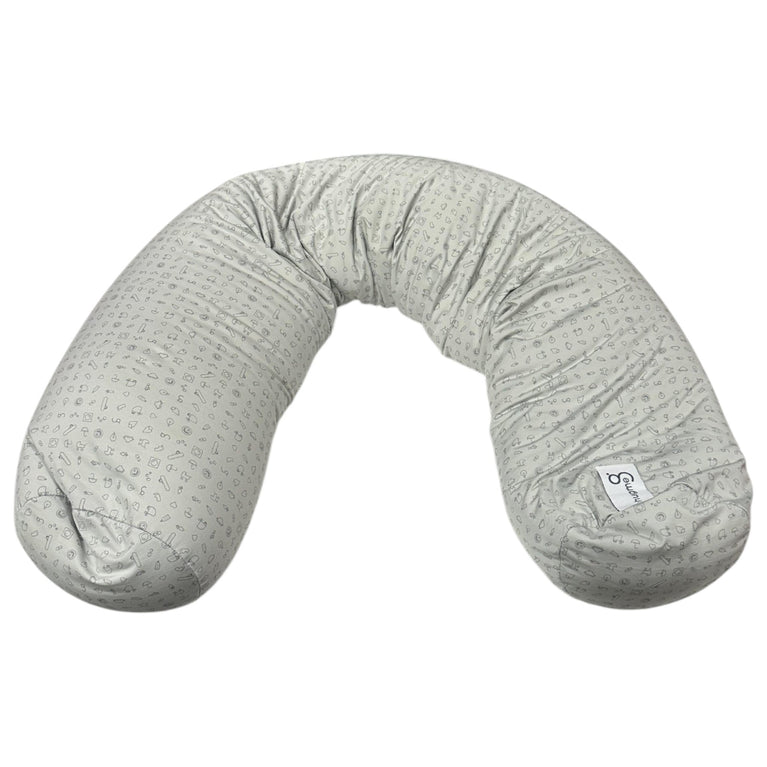 bbHugme Pregnancy Body Pillow - Sand (Cover) & Vanilla (Pebble)