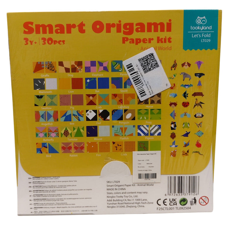 Tookyland Smart Origami Paper Kit - Animal World (30pcs)-1-03