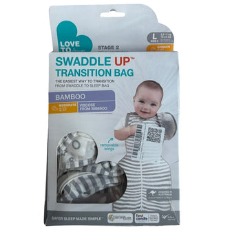 Love to Dream Stage 2 Swaddle Up Transition Bag Original 1.0 TOG Large (8.5 - 11 Kg) - Grey