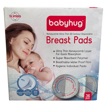 Babyhug 3D Contoured Ultra Thin Breast Pads - 36 Pieces