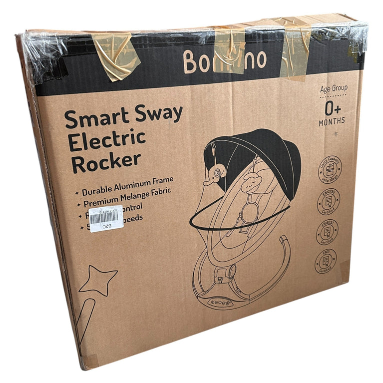 Bonfino Smart Sway Electric Rocker with Toybar - Aluminium/ Melange