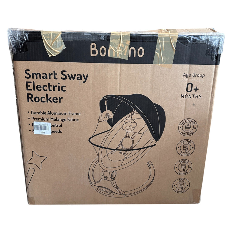 Bonfino Smart Sway Electric Rocker with Toybar - Aluminium/ Melange