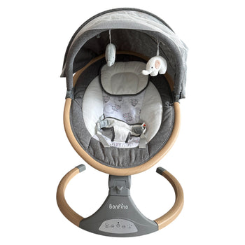 Bonfino Smart Sway Electric Rocker with Toybar - Aluminium/ Melange