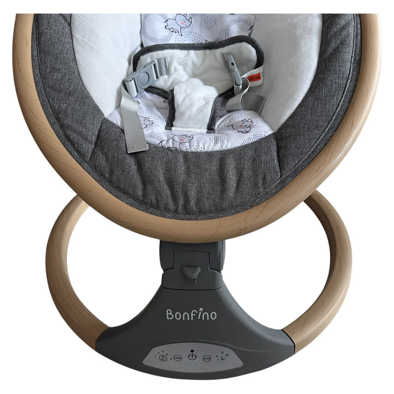 Bonfino Smart Sway Electric Rocker with Toybar - Aluminium/ Melange
