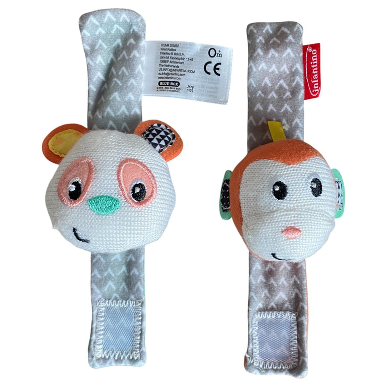 Infantino-Monkey-&-Panda-Wrist-Rattles-1-2