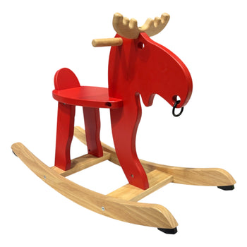 Ikea EKORRE Rocking Moose-Red