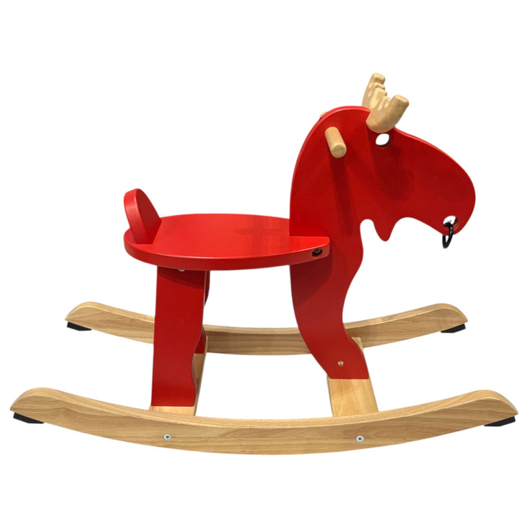 Ikea EKORRE Rocking Moose-Red