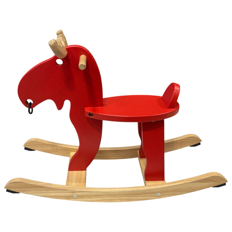 Ikea EKORRE Rocking Moose-Red