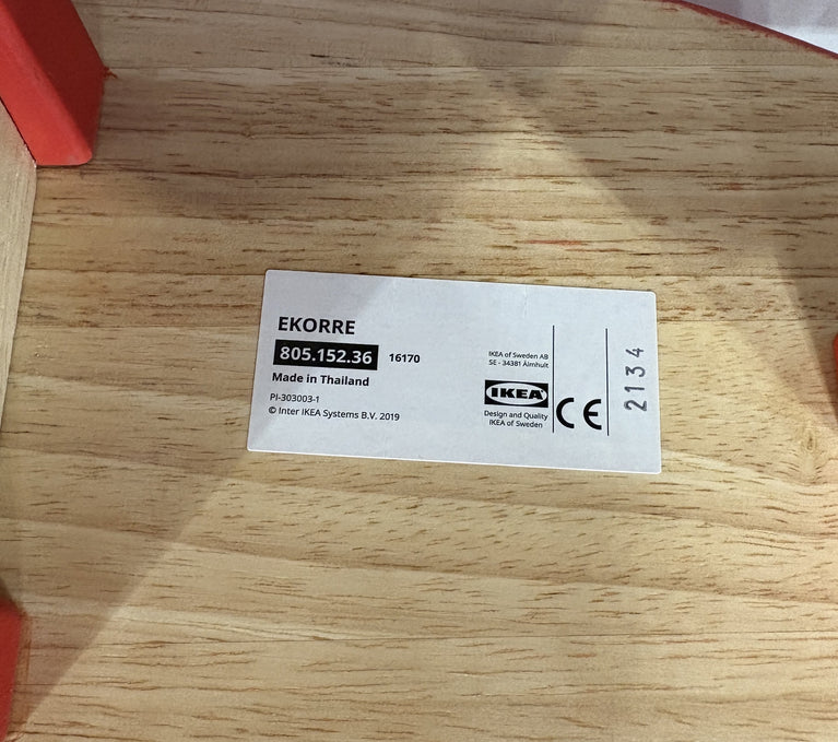 Ikea EKORRE Rocking Moose-Red