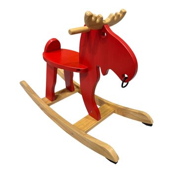 Ikea EKORRE Rocking Moose-Red