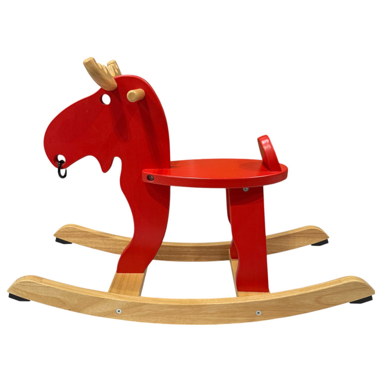 Ikea EKORRE Rocking Moose-Red