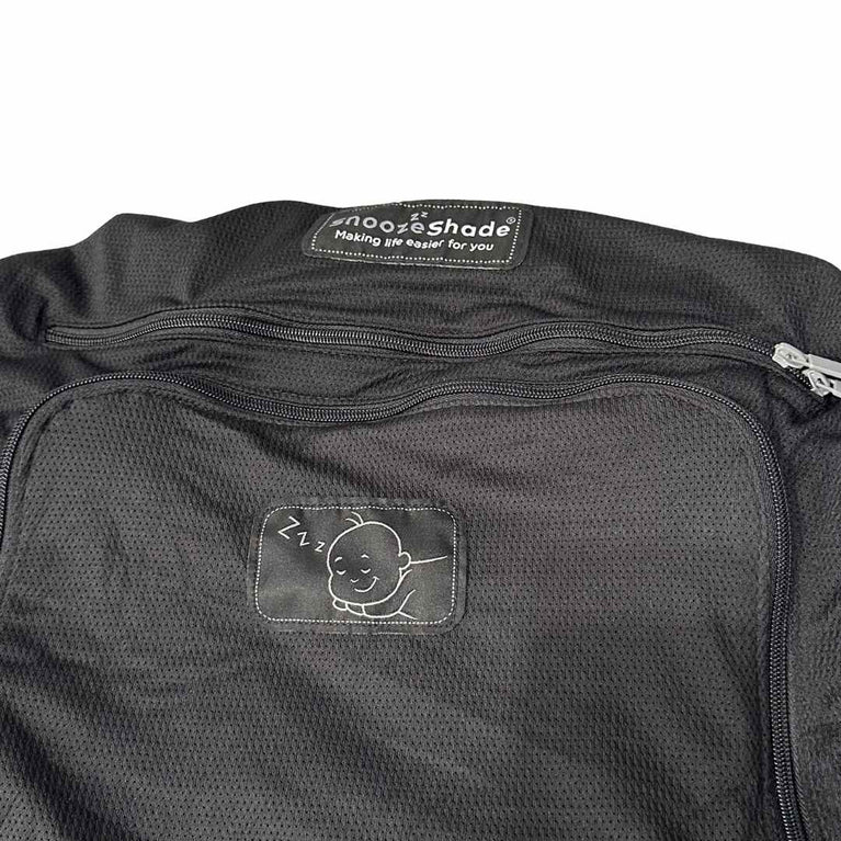 SnoozeShade Original (6m+) Universal Sun Shade for Strollers - Soft Grey