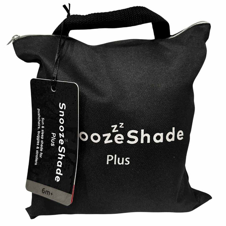 SnoozeShade Original (6m+) Universal Sun Shade for Strollers - Soft Grey
