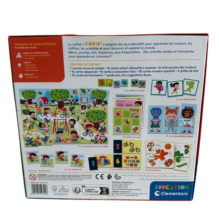 Clementoni 8-in-1 Educational Games for Children