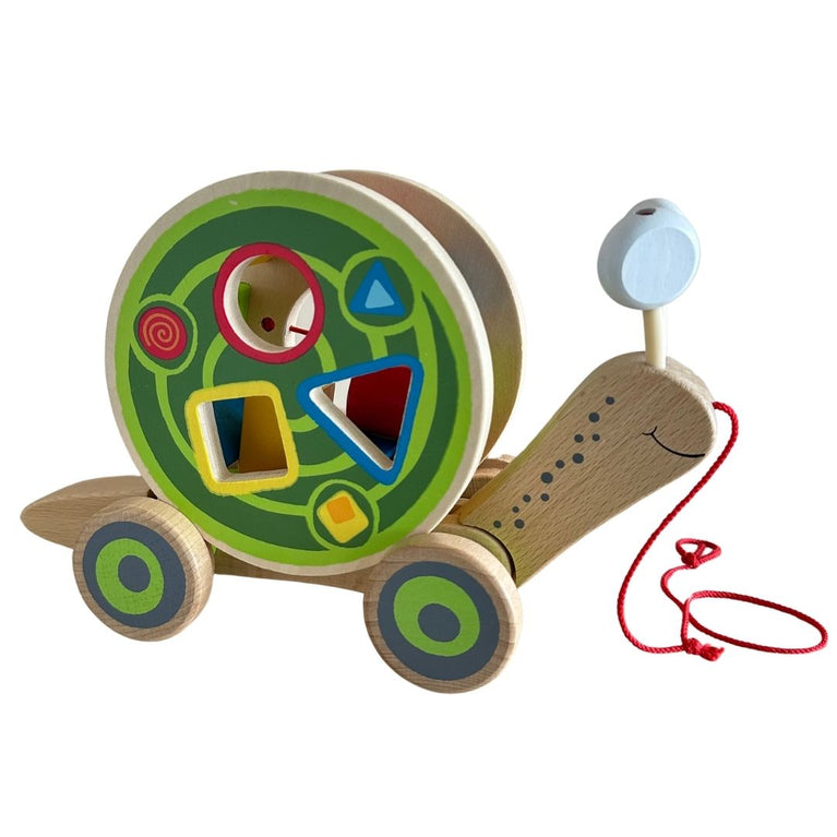 Hape Walk-A-Long Snail Pull Toy