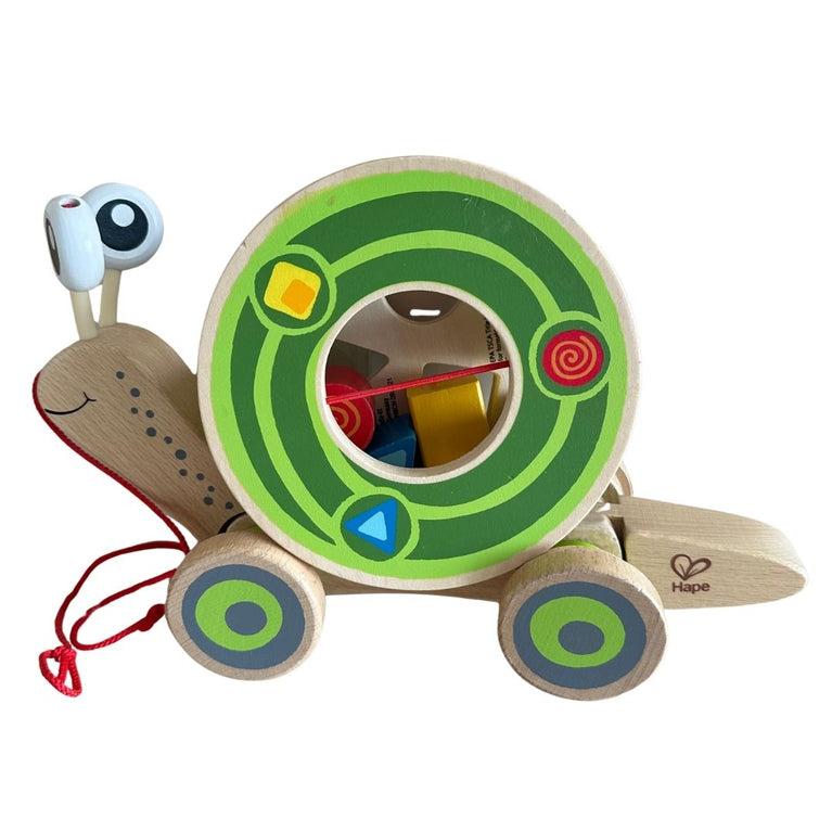 Hape Walk-A-Long Snail Pull Toy