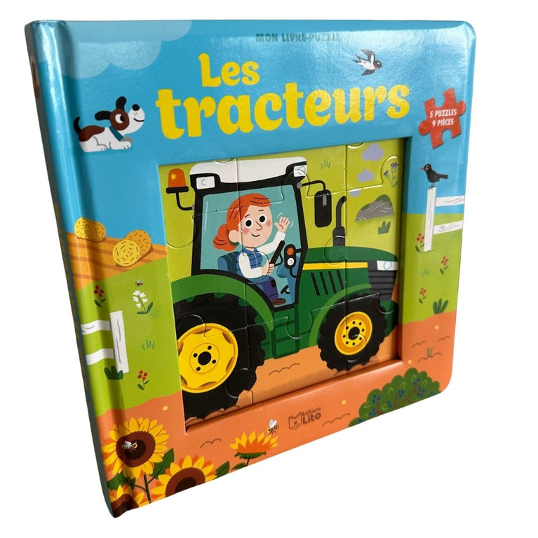 Les Tracteurs Puzzle Book - 9 pcs