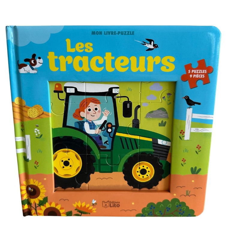 Les Tracteurs Puzzle Book - 9 pcs