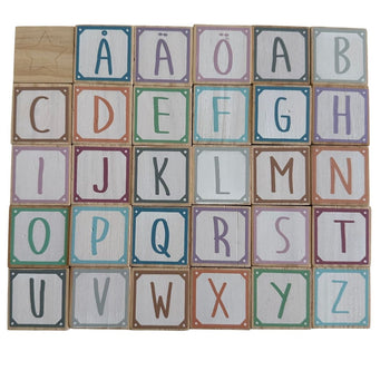 Little Kittens Wodden Alphabet blocks