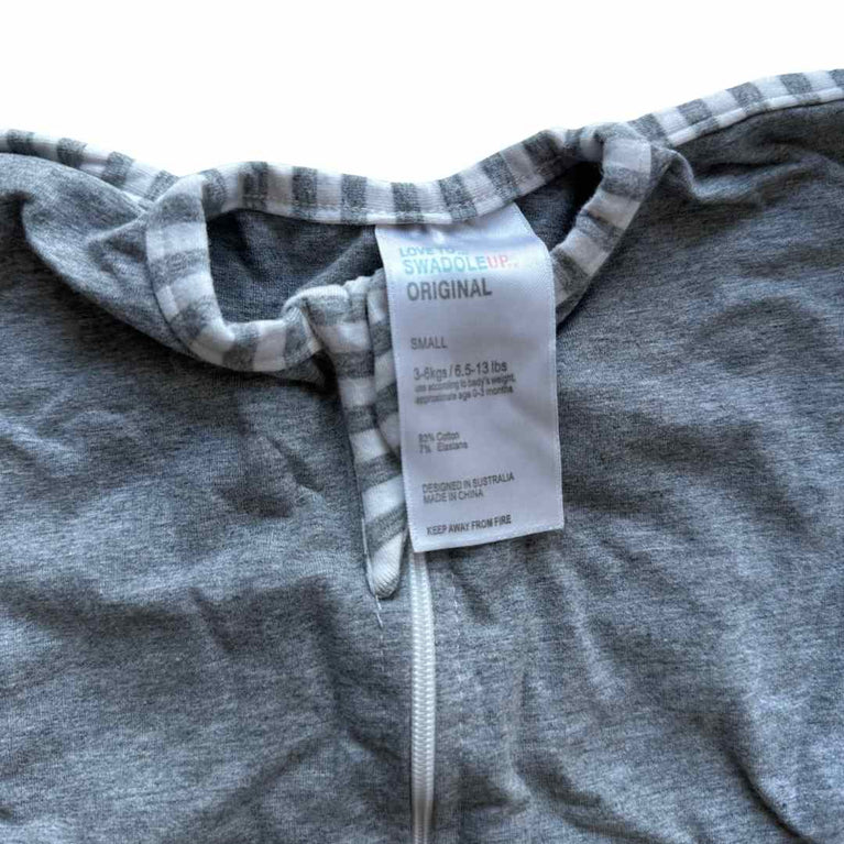 Love To Dream Swaddle Up Original - Grey (Small 1.0 TOG)