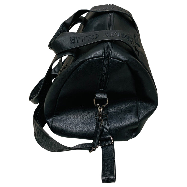 Childhome-Mommy-Club-Signature-PU-Leather-Diaper-Changing-Bag-Black-1-5