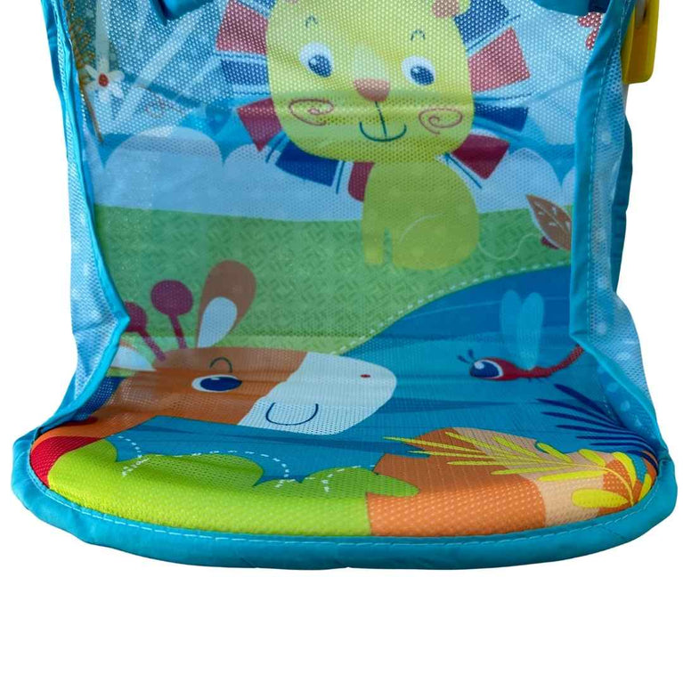 Mee Mee Compact Anti-Skid Baby Bather with Reclining Seat - Aqua Turtle