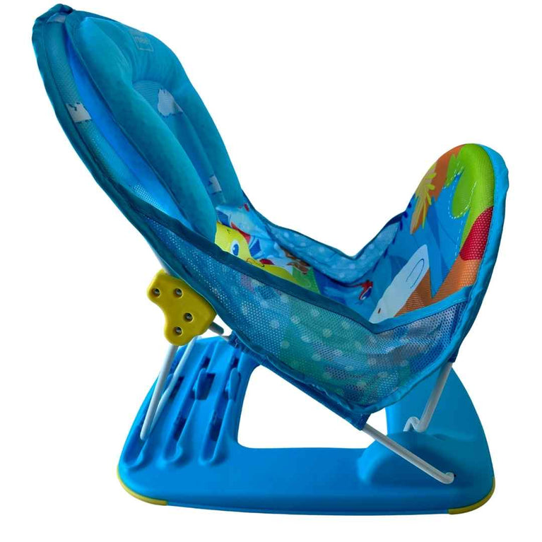 Mee Mee Compact Anti-Skid Baby Bather with Reclining Seat - Aqua Turtle
