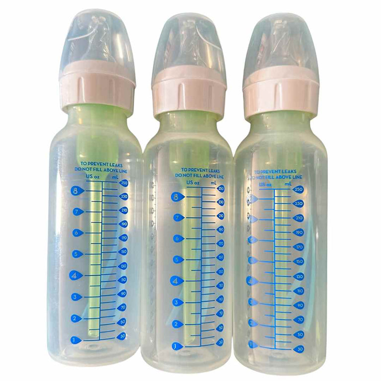 Dr. Brown's Narrow Neck Baby Bottles, Anti-Colic, 0-24m, 250mL, Pack of 3